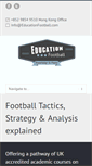 Mobile Screenshot of educationfootball.com